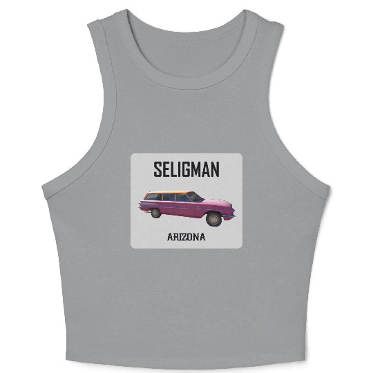 Old car city of Seligman in Arizonna, US Route 66 Crop Tank Top