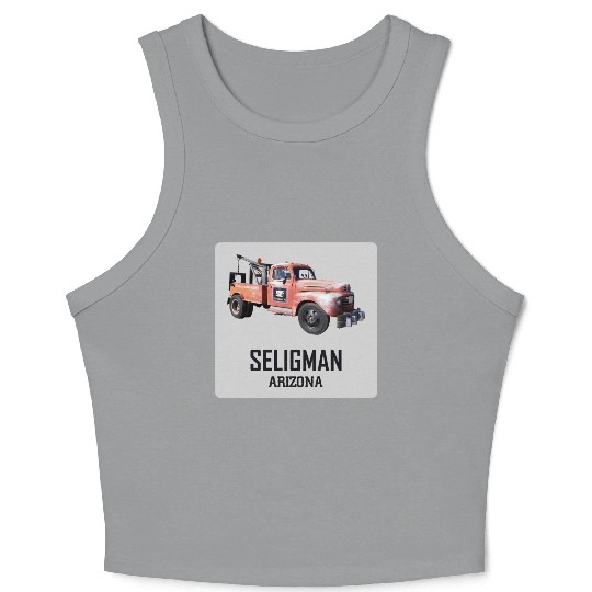Old car city of Seligman in Arizonna, US Route 66 Crop Tank Top