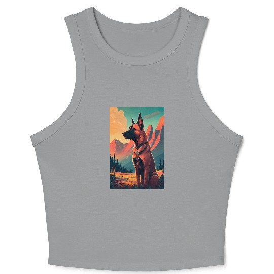 Belgian Malinois Nature Crop Tank Top