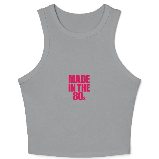 made in the 80s Crop Tank Top