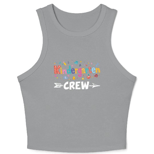 Kindergarten Crew Teacher Team Kinder squad Crop Tank Top