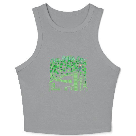 Los Angeles Saint Patricks Day Crop Tank Top