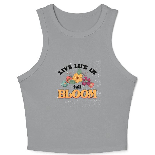 Cute wild floral Crop Tank Top, floral Crop Tank Top women