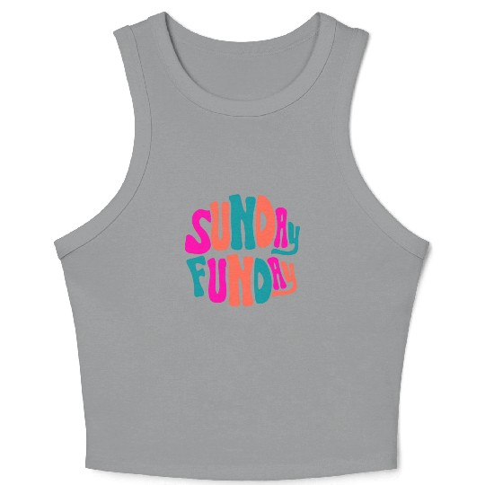 Sunday Funday Crop Tank Top