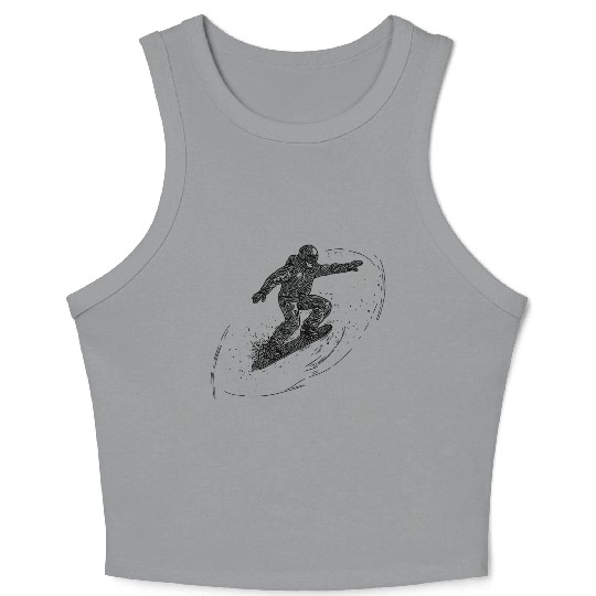 Direction Tal Snowboarding Crass Snowboard Style Crop Tank Top