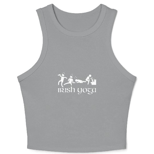 Irish Yoga Saint Patricks Day Crop Tank Top