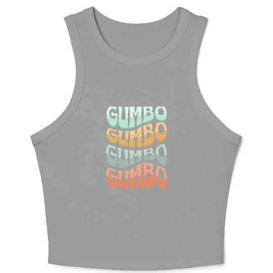 Gumbo Cajun Food Soup Lover Crop Tank Top