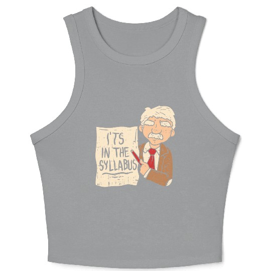 English Teacher Crop Tank Top