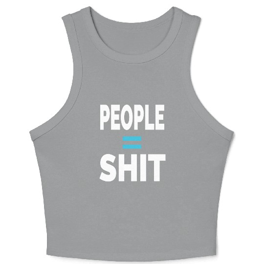 PEOPLE = SHIT Crop Tank Top