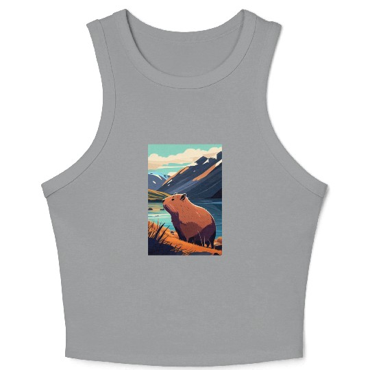 Capybara Nature Capibara Crop Tank Top