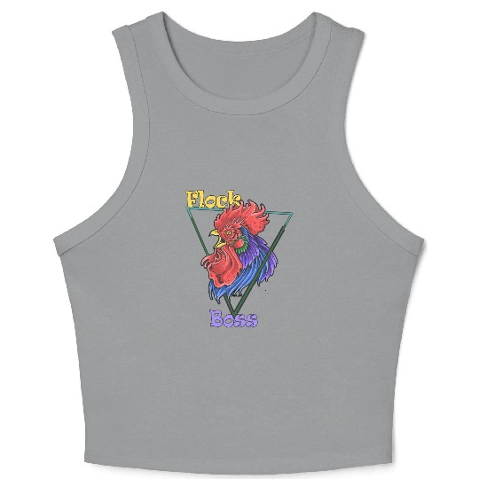 Chicken Farmer Flock Boss Crop Tank Top