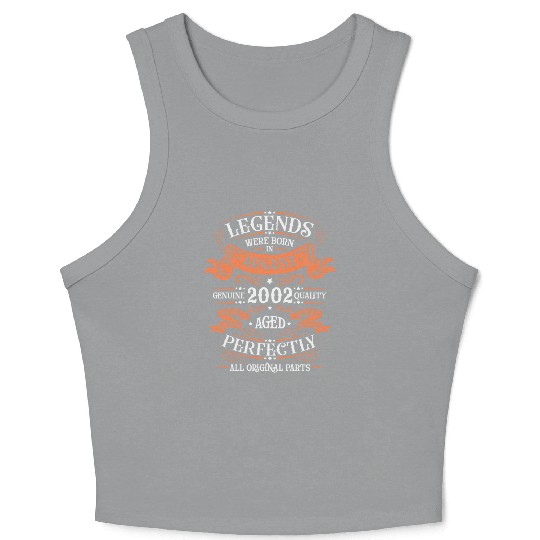August 2002 anniversary 2002 legends August Crop Tank Top