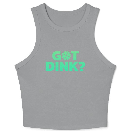 Got Dink Stacked Green Crop Tank Top