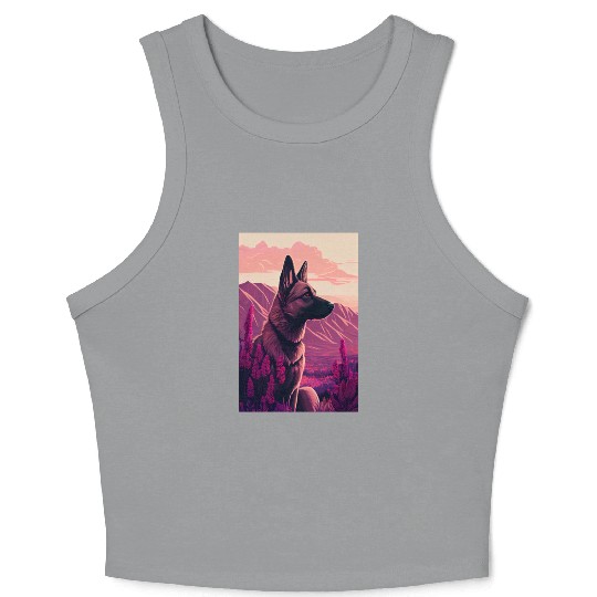 Belgian Malinois Nature Crop Tank Top