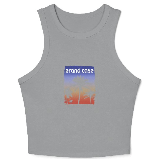 Grand Case Saint Martin Sunset Vacation Souvenir Crop Tank Top