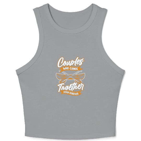 Canoe Canoeing Canoeist Couple Crop Tank Top