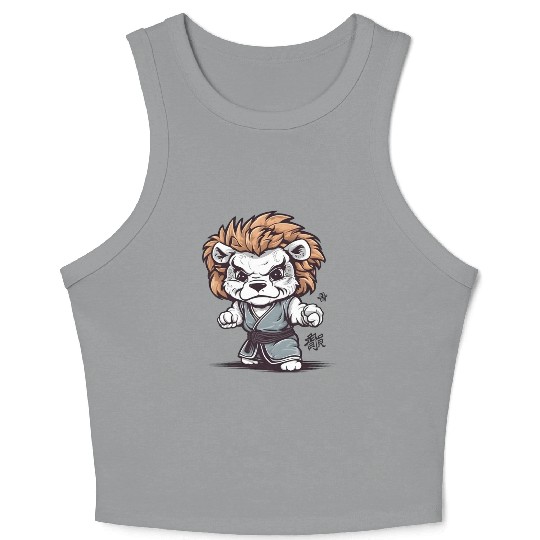 Karate Kitty Crop Tank Top