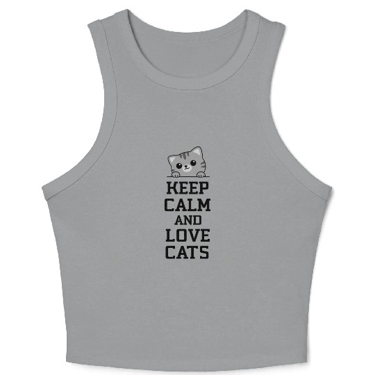 Keep calm Crop Tank Top