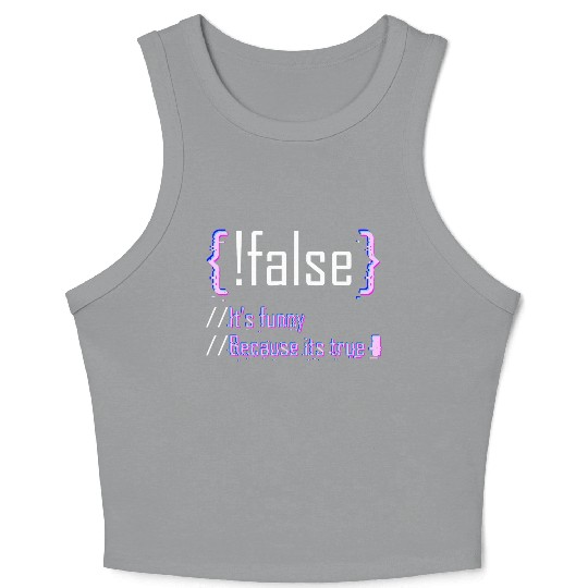 Programming Code Computer Science Web Crop Tank Top