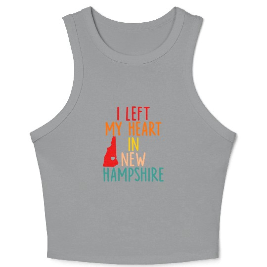 I Left My Heart In New Hampshire Crop Tank Top