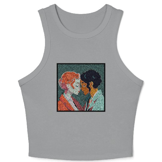 Love Is Love - colorful graphic Crop Tank Top