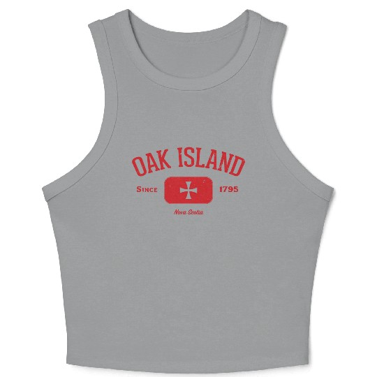 Oak Island Knights Templar Cross Crop Tank Top