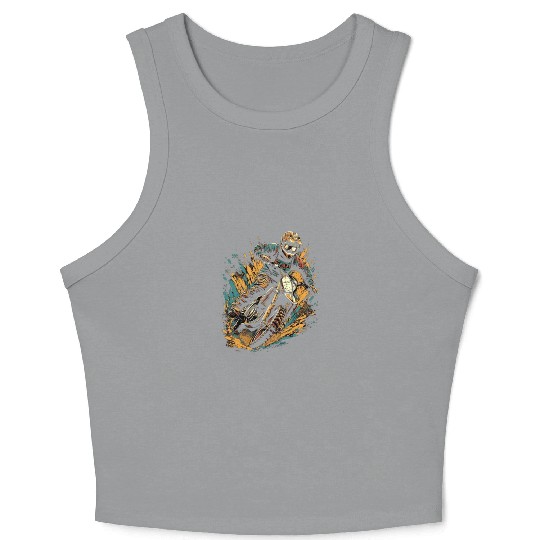 Dirt Bike Racer Biker Motorcycle Riding Motocross Crop Tank Top