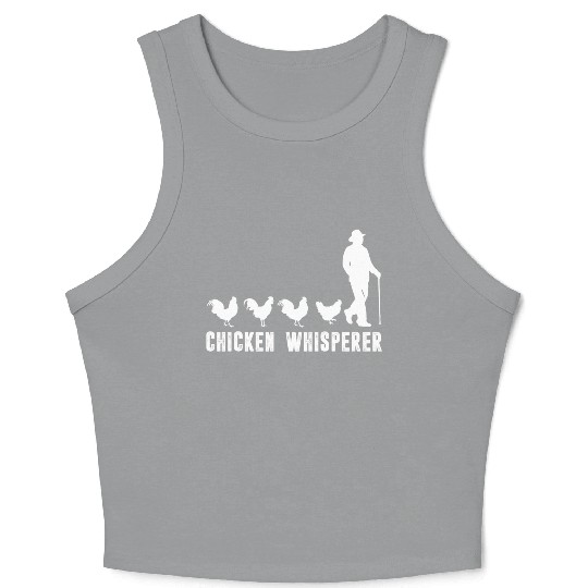 Funny Chicken Whisperer Girls Boys Farm Animal Crop Tank Top