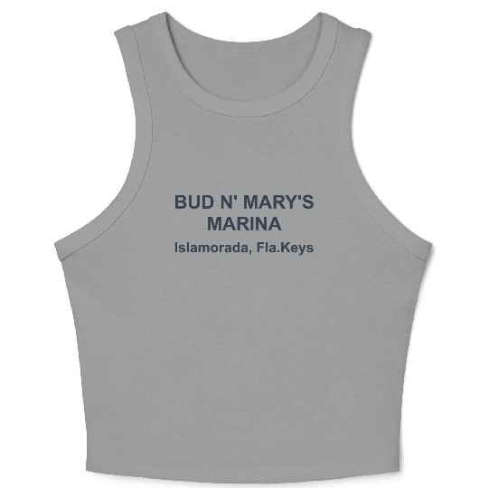 70s Bud n Mary s Marina Florida Keys Crop Tank Top