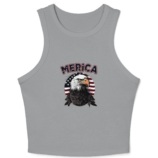 USA Independence Day 4th of July Labor Day Crop Tank Top