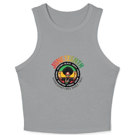 Celebrating Generations of Struggle and Freedom Crop Tank Top