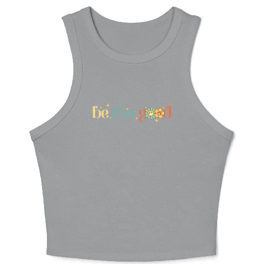 Inspirational Retro Teacher Kindergarten Teacher Crop Tank Top