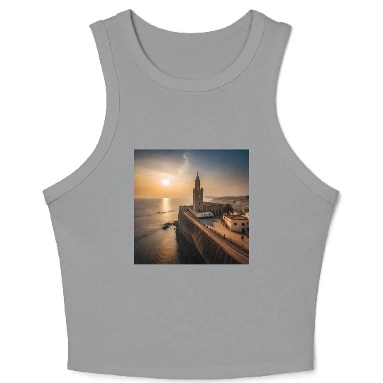 Fantasy pictures ,town Morocco ,city Rabat Crop Tank Top