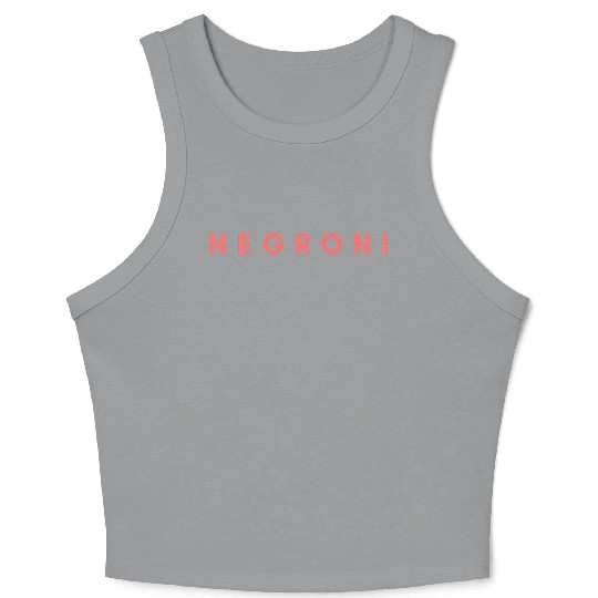Negroni Cocktail Bartender Drink Stylish Party Ape Crop Tank Top