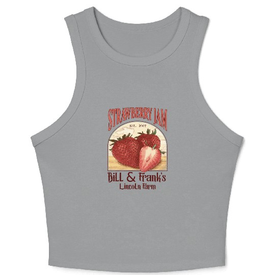 Bill and Frank Strawberry Jam The last of us Crop Tank Top