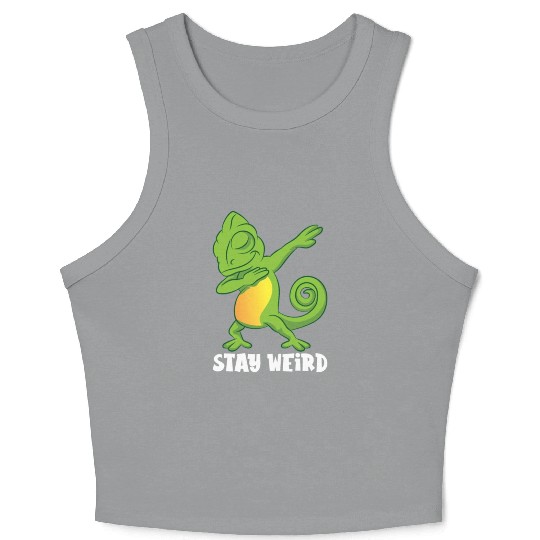 Dabbing Chameleon Sweet Crop Tank Top