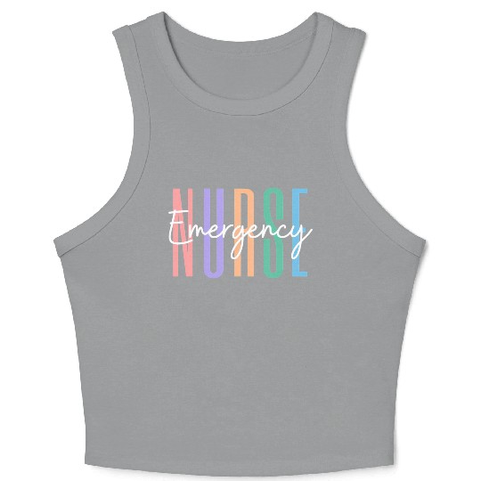 Er Nurse Emergency Room Nurse Registered Nurse Crop Tank Top
