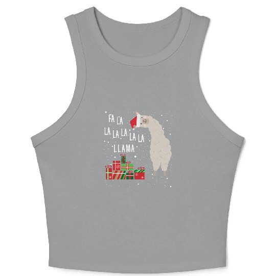 Fa La La Llama Crop Tank Top