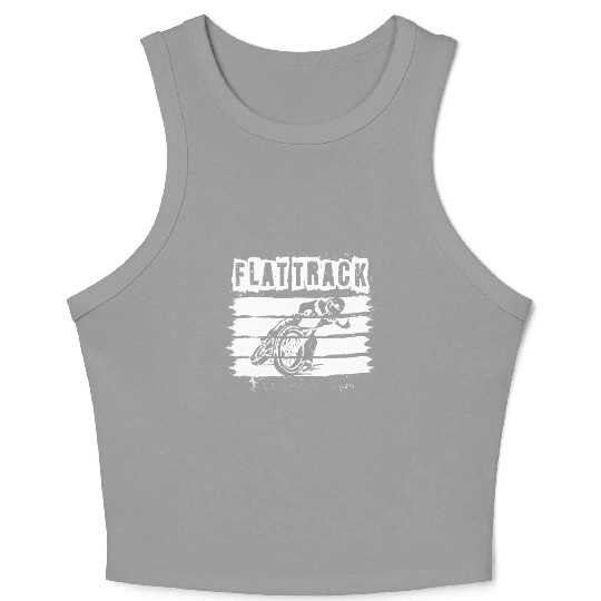Flat Track Motorcycle Dirt Track Speedway Crop Tank Top