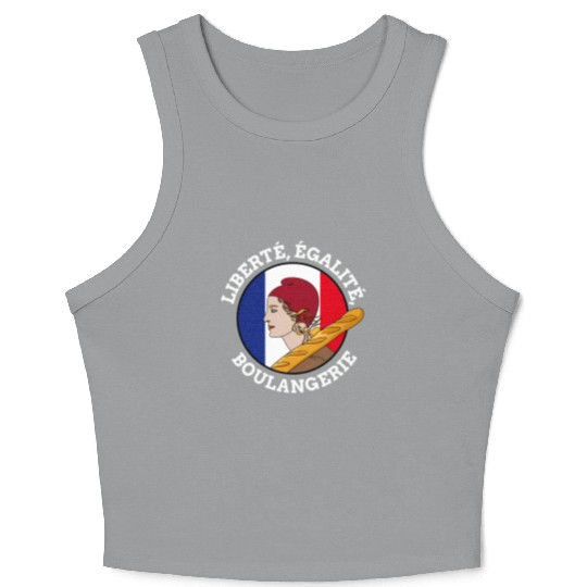 Bastille Day Marianne Of France French Revolution Crop Tank Top