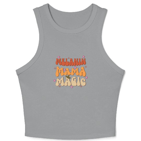 Melanin Mama Magic, Independence Day Crop Tank Top
