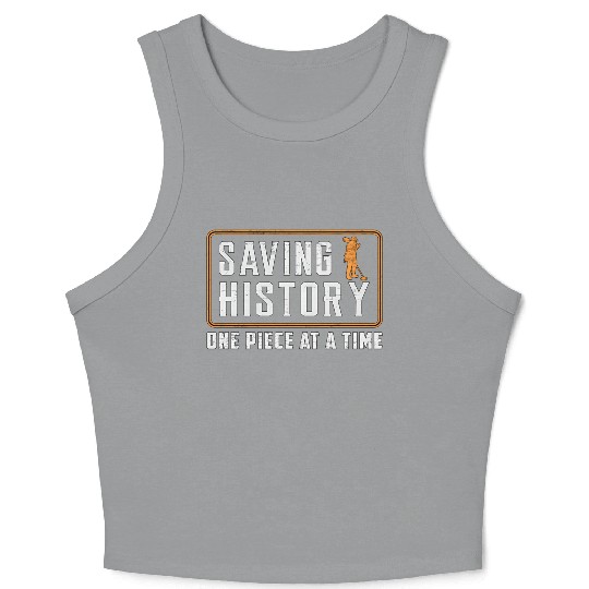 Metal Detecting Saving History For Metal Detectori Crop Tank Top