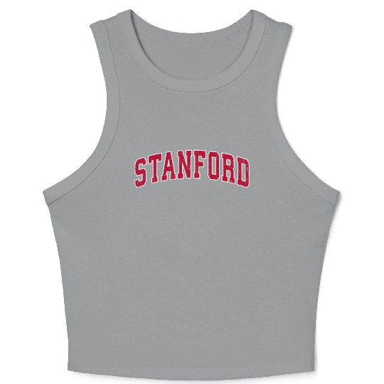 Stanford California Ca Sports Red Crop Tank Top