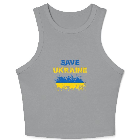 Save Ukraine Ukranian Crop Tank Top