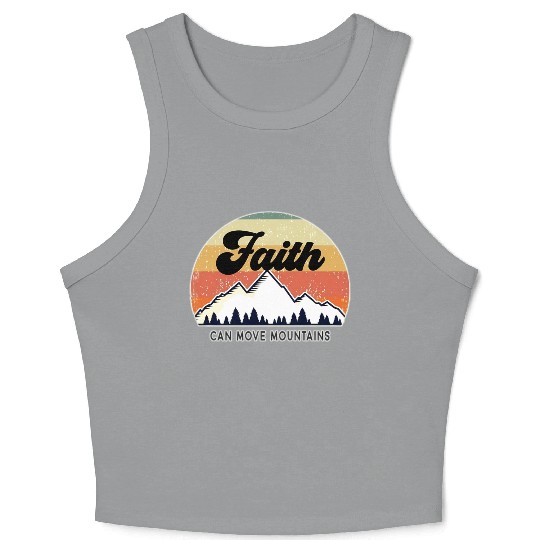 Faith Can Move Mountains Crop Tank Top