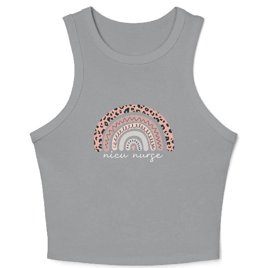 Nicu Nurse Neonatal Nurse Labor And Delivery Leopa Crop Tank Top