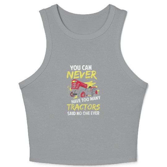 Farmer Tractor Crop Tank Top