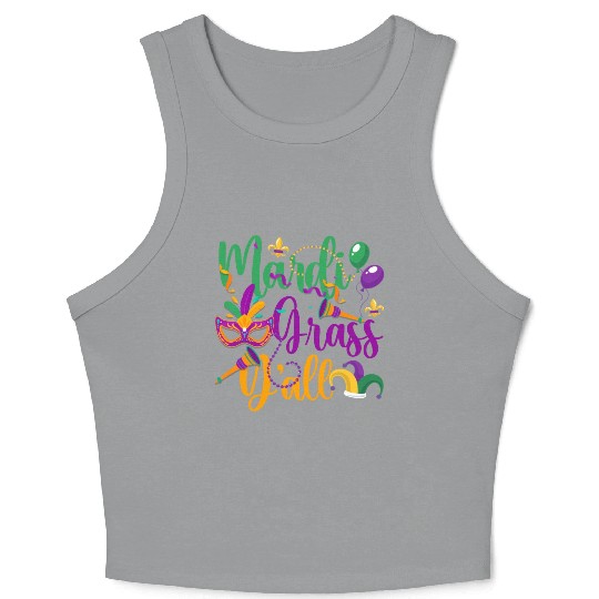 Carnival New Orleans Celebrate Tuesday Crop Tank Top