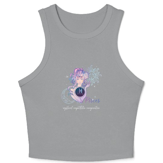 Pisces Zodiac Sign Pisces Horoscope Astrology Crop Tank Top