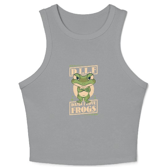 Damn I Love Frogs Crop Tank Top